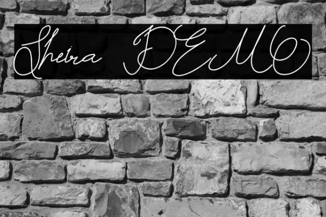Sheira DEMO Font examples