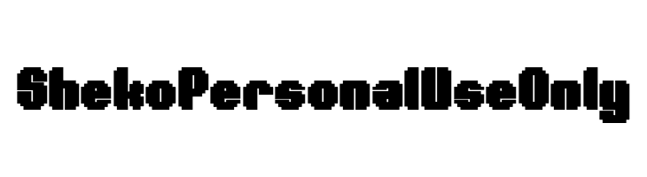 Sheko Personal Use Only  免费字体下载