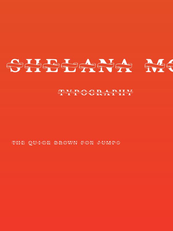 Shelana Monogram Split Poster