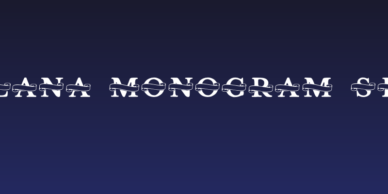 Shelana Monogram Split Social Header