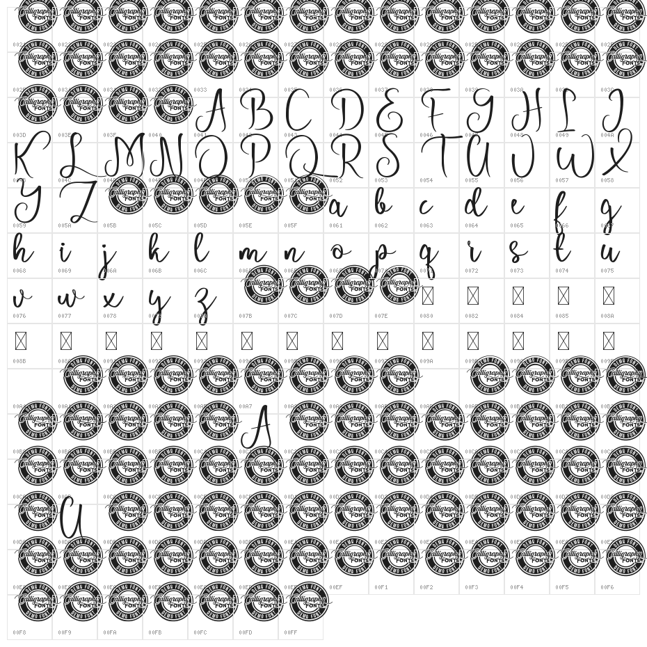 Shelbia Demo Character Map