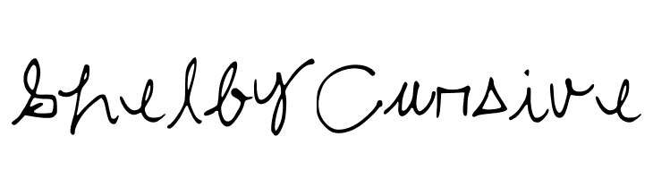 ShelbyCursive  フリーフォントのダウンロード