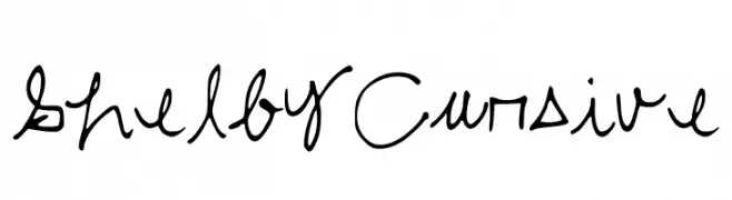 ShelbyCursive  les polices de caractères gratuit tlcharger