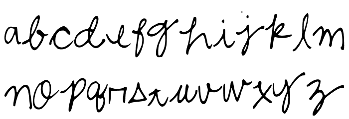 ShelbyCursive Caratteri MINUSCOLO