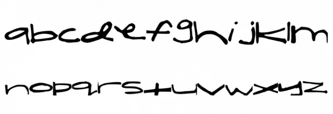 ShelbyShortandFat 字体 小写