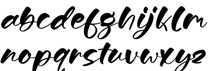 Shelbya 字体 小写