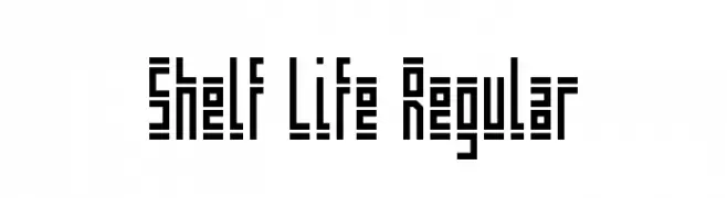 Shelf Life Regular  नि: शुल्क फ़ॉन्ट्स डाउनलोड