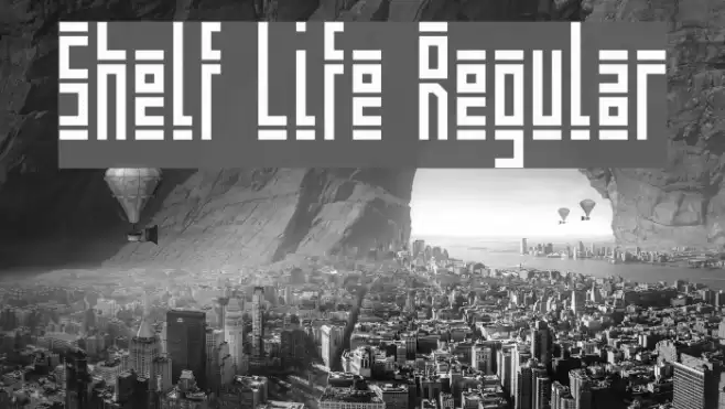 Shelf Life Regular Font examples