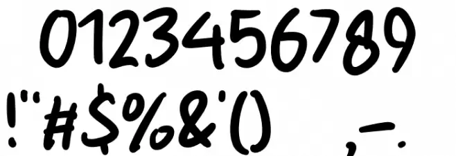 Shell Crabs フォント その他の文字