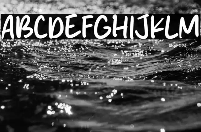 Shell Crabs Font examples