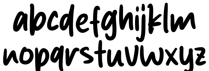 Shell Crabs Font LOWERCASE