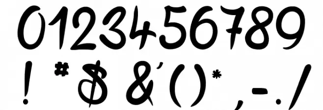 Shell Gate Font OTHER CHARS