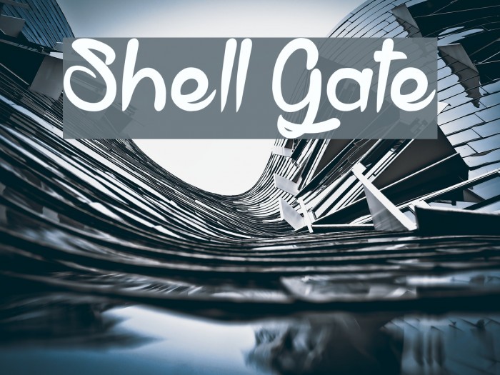 Shell Gate Font examples