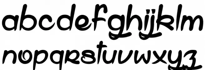 Shell Gate Schriftart Kleinbuchstaben