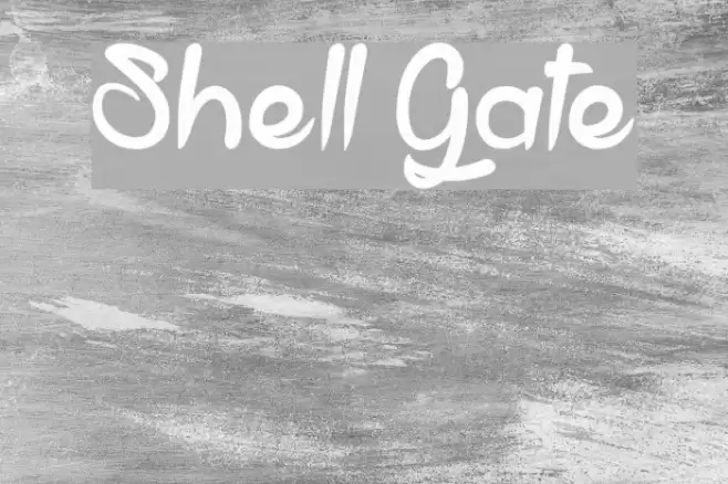 Shell Gate Font examples