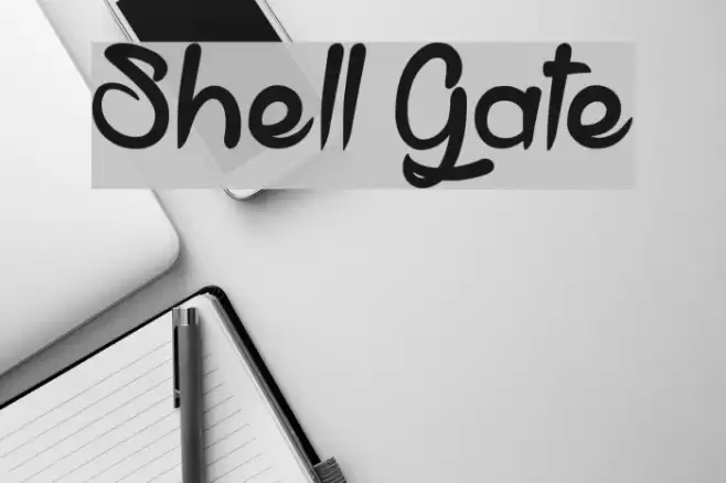 Shell Gate Font examples