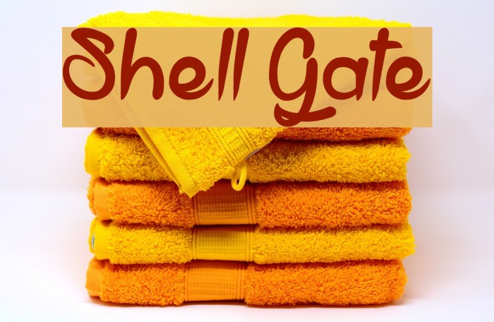 Shell Gate Font examples