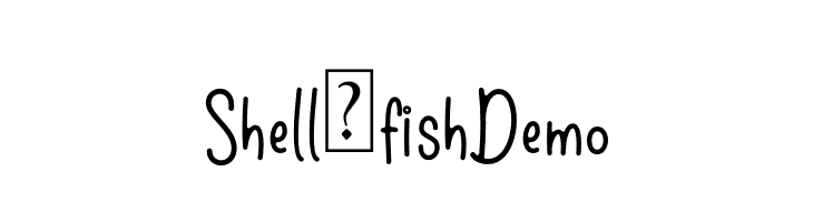 Shell & fish Demo  Frei Schriftart Herunterladen