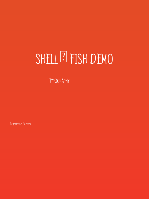 Shell & fish Demo Poster