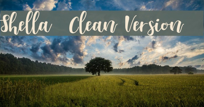 Shella - Clean Version Font examples