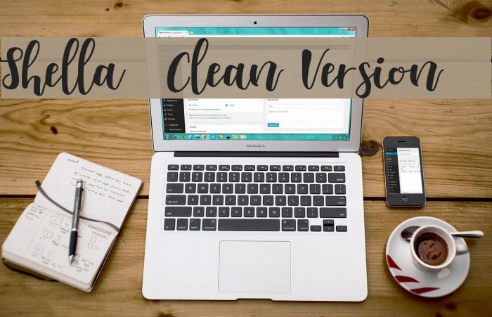 Shella - Clean Version Font examples