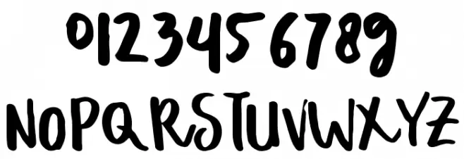 Shella Rough - Font Duo Font OTHER CHARS