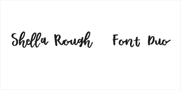 Shella Rough - Font Duo Logo