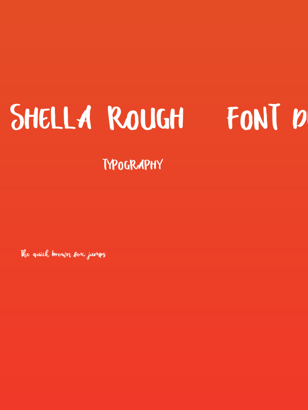 Shella Rough - Font Duo Poster