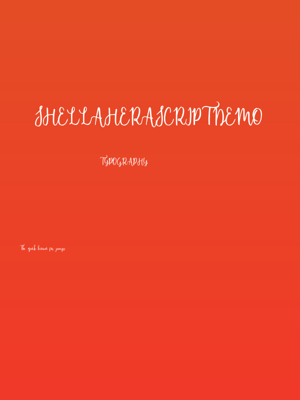 ShellaheraScriptDemo Poster