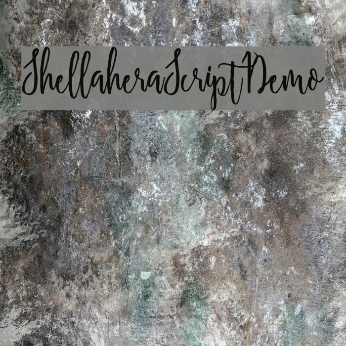 ShellaheraScriptDemo Font examples