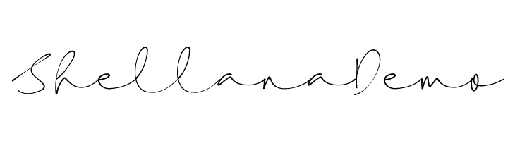 Shellana Demo  Frei Schriftart Herunterladen