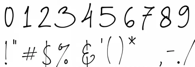 Shellana Demo Font OTHER CHARS