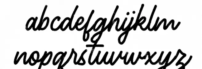 Shellbie Font LOWERCASE