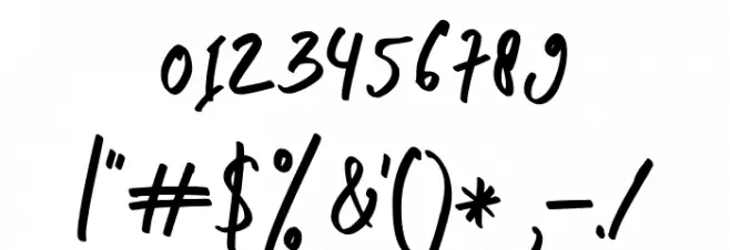 Shellia-Regular Font OTHER CHARS