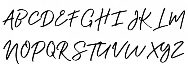 Shellia-Regular Schriftart Groß