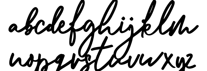 Shellia-Regular Font LOWERCASE