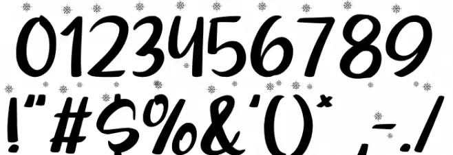 Shellina-Snow Font OTHER CHARS