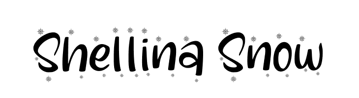 Shellina Snow  les polices de caractères gratuit tlcharger