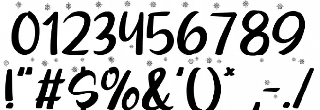 Shellina Snow Font OTHER CHARS