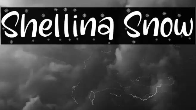 Shellina Snow Font examples
