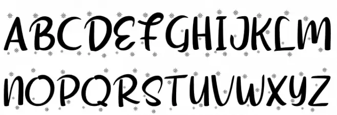 Shellina-Snow Schriftart Groß