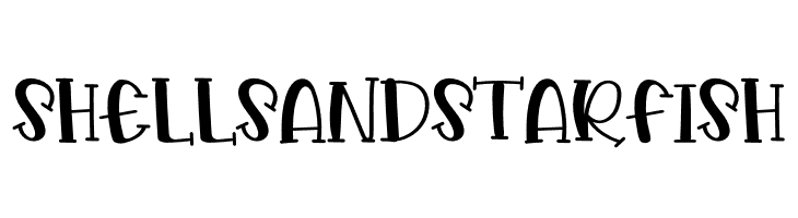 Shells And Starfish  font caratteri gratis