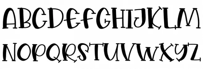 Shells And Starfish Schriftart Kleinbuchstaben
