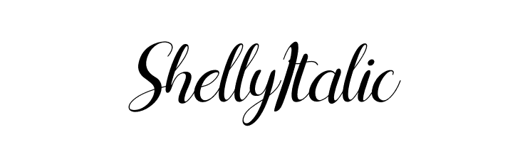 Shelly Italic  नि: शुल्क फ़ॉन्ट्स डाउनलोड