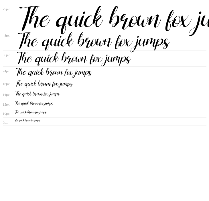 Shelly Italic Waterfall