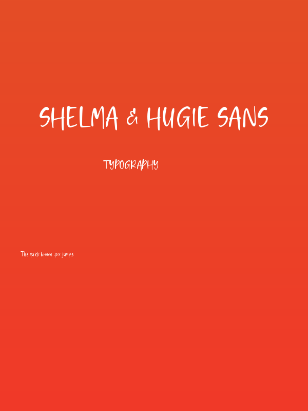 Shelma & Hugie Sans Poster