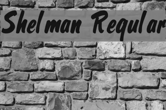 Shelman Regular Font examples