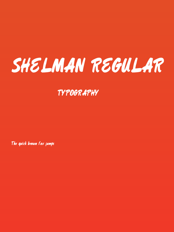 Shelman Regular Poster
