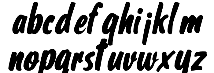 Shelman Regular Font LOWERCASE
