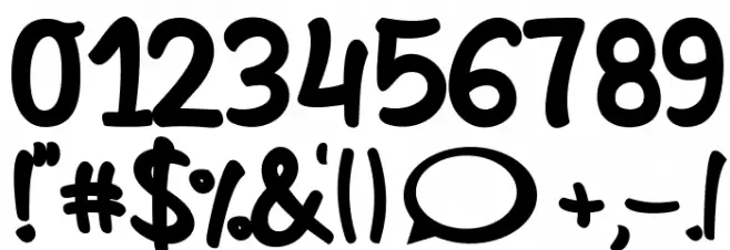 SheltaHand*-Bold Font OTHER CHARS